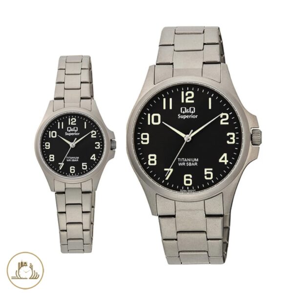 ساعت مچی ست زنانه و مردانه، مدل S29A-002VY، برند کیو اند کیو